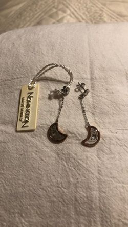 Nomination Moon Drop Earrings Made in Italy