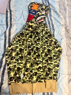 Green shark hoodie