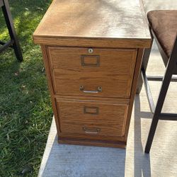 Filing Cabinet (Solid Wood)
