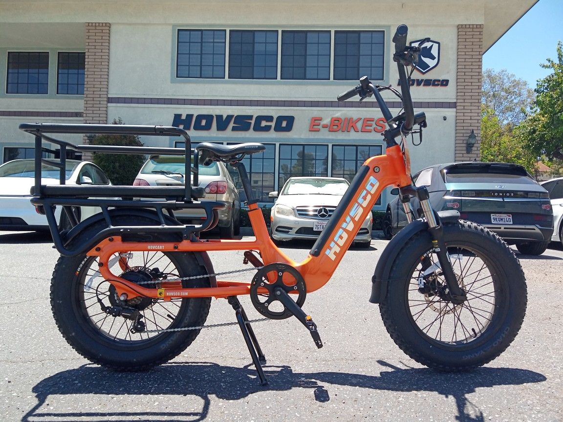 HovCart Orange | 20” Fat Tire Cargo EBike