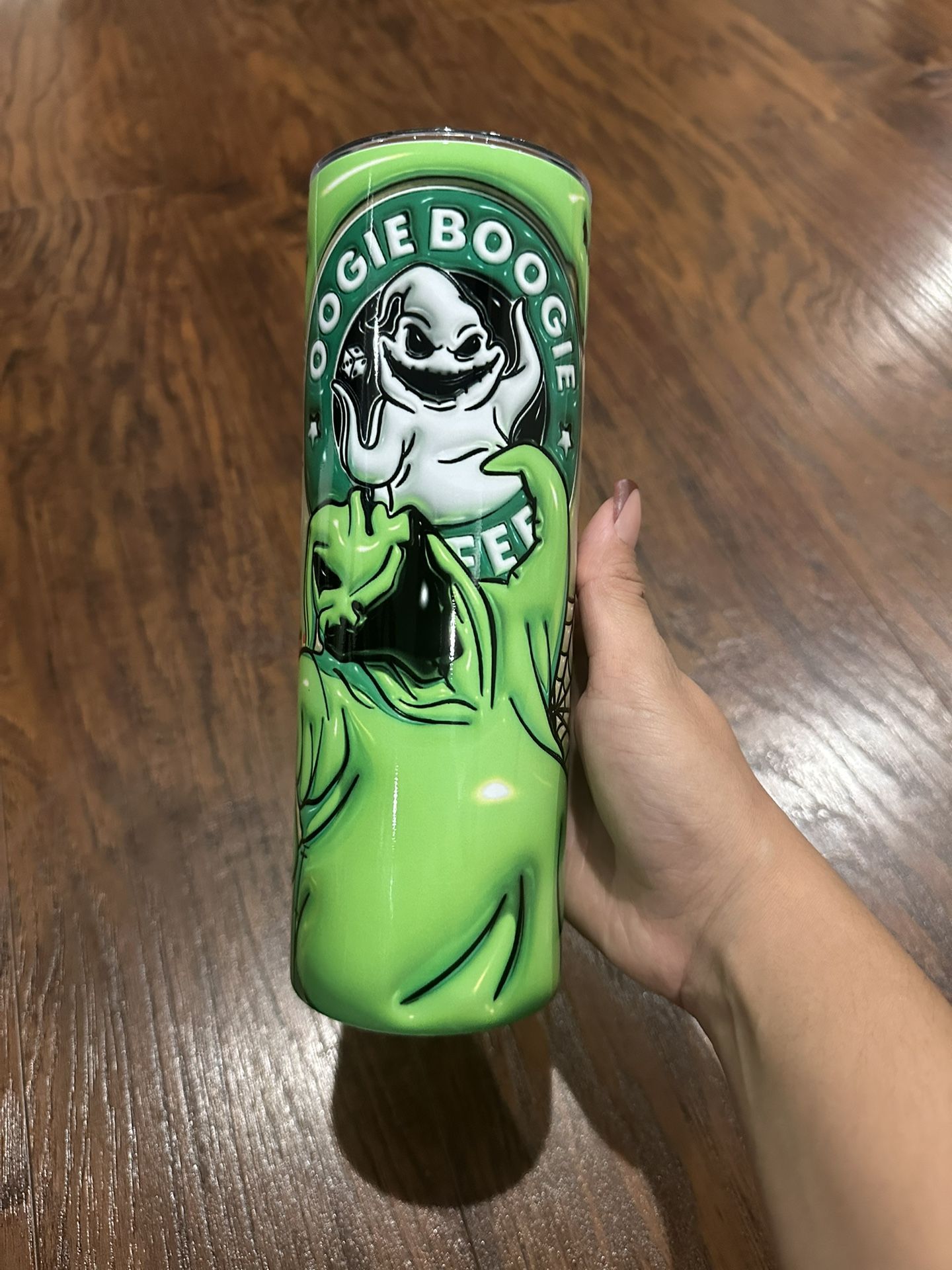 Custom 20oz Oogie Boogie 3D Coffee Theme Steel Tumbler