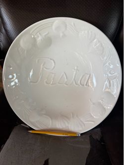 Pasta ceramic plate