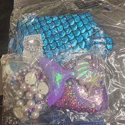 Little mermaid outfit with accessories. New