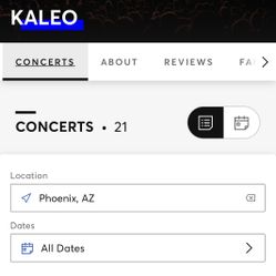 Kaleo Concert Tickets Balcony Seated