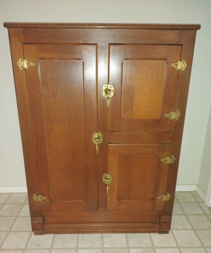 Ice Box with Brass Hardware