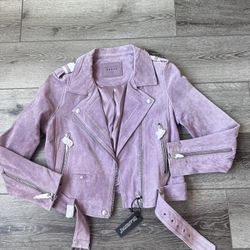 Suede Moto Jacket