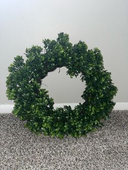 Faux Boxwood Greenery Wreath