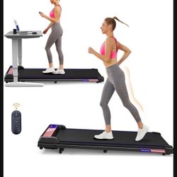 Walking Pad Under Desk Treadmill with Incline for Home and Office,Remote Control LED Display 3 in 1 Portable Mini Walking Jogging Machine