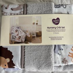 Parent's Choice 3-Piece Safari Nursery Crib Set