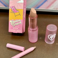 Colourpop Barbie Lux Lipstick and Liner Set in Golden Beach