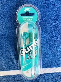 JVC: Green Gummy Ear Buds