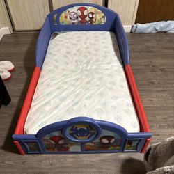 Spiderman Bed With Mattress And Minnie Mouse Bed With Mattress 