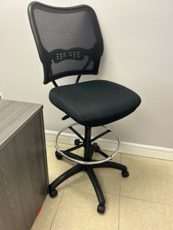 Drafting Chair - Tall Adjustable Office Chair for Standing Desk - Breathable Mesh - Ergonomic