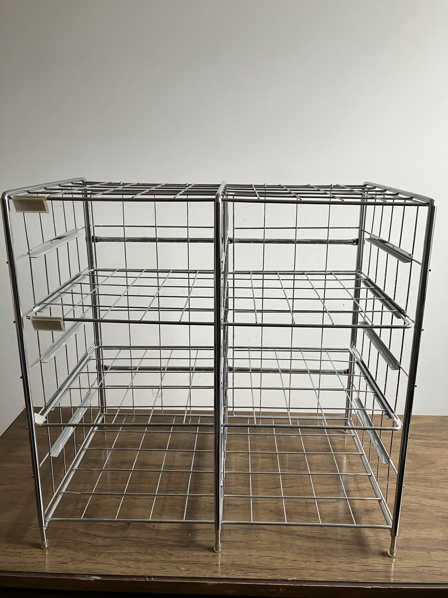 Chrome, Metal Desk Storage