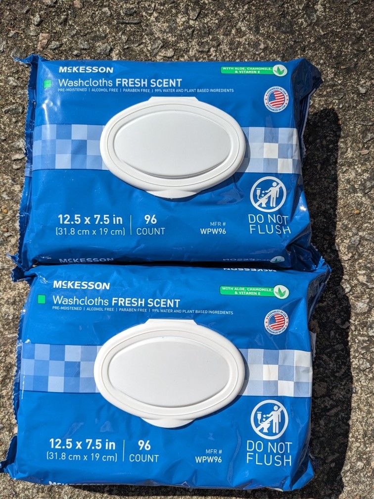 New Unopened Disposable Washcloths