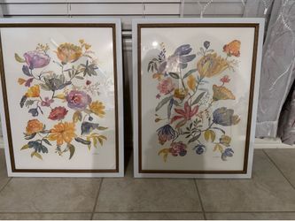 Set of 2 framed art print
