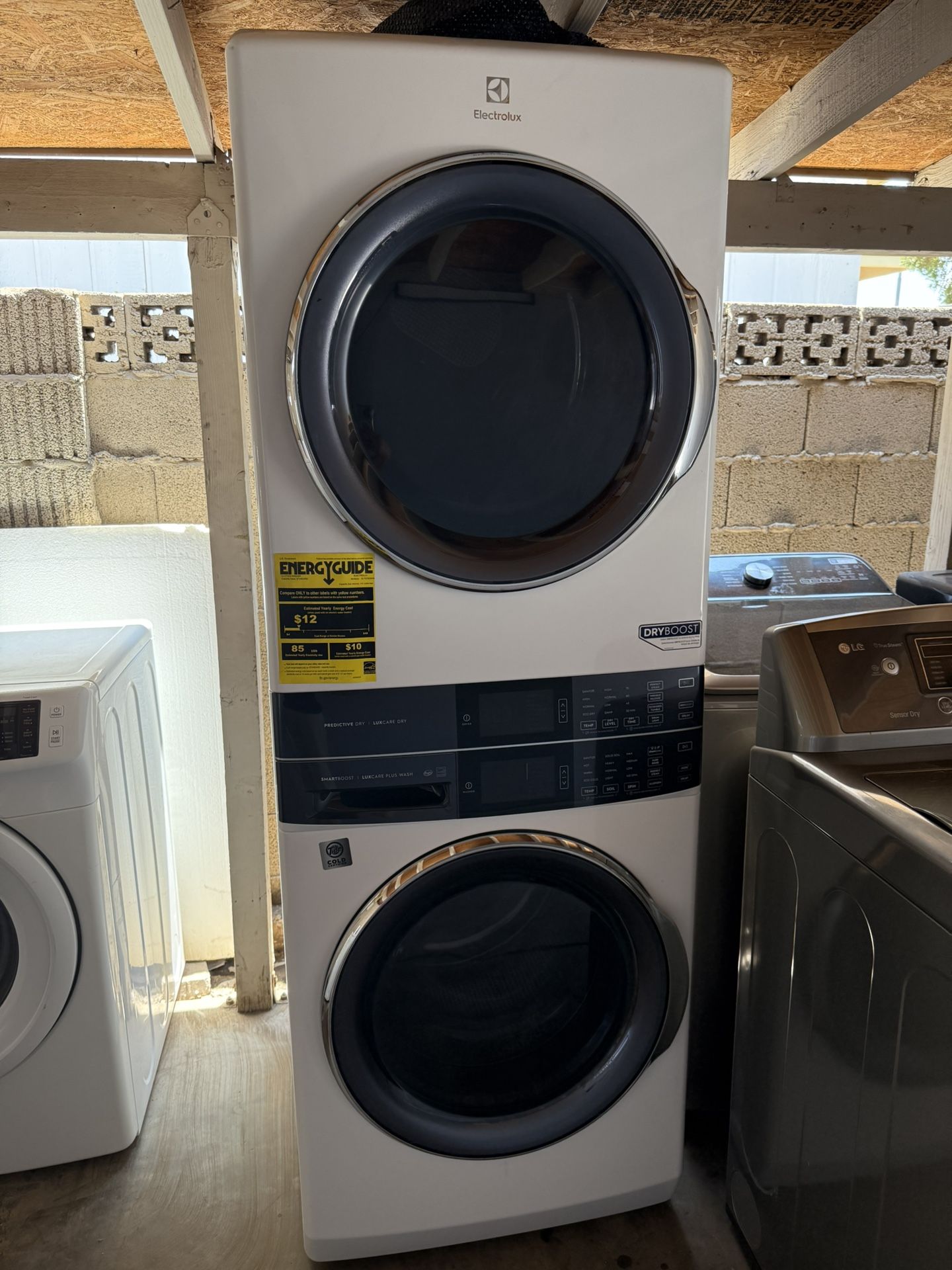 Stackable Gas Electrolux Front Load Washer And GAS dryer