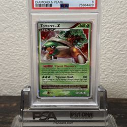 2007 Pokemon Diamond & Pearl Torterra LV.X #122 PSA 6 EX-MT