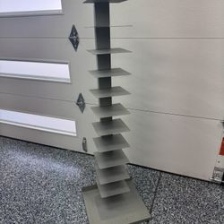 Modern West Elm Tower Bookshelf / Display Shelf – 55.5” Tall