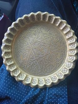 Dish made out of bronze