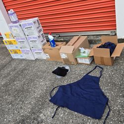 Restaurant cleaning supplies various items ****