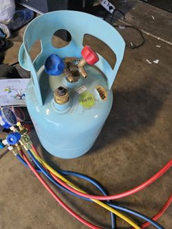 Ac Recover, Vacuum Pump And Tank
