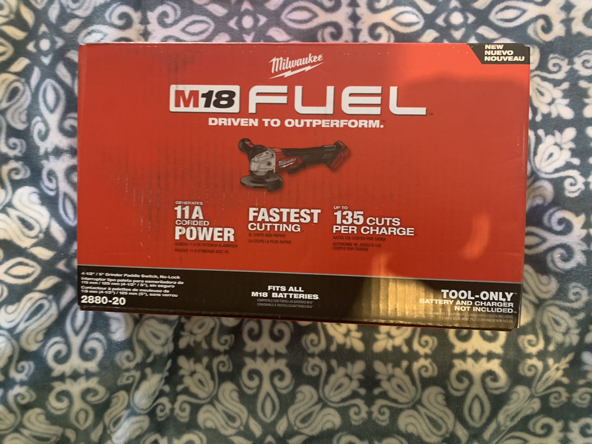 M18 Fuel 4 1/2 / 5 Grinder Paddle Switch No Lock