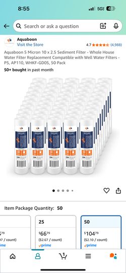 DRINKING WATER FILTERS REPLACEMENT SET