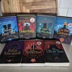 Disney A Twisted Tale Series 7 Book Lot- Unbirthday, Reflection, As Old As Time, A Whole New World