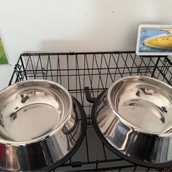 Large Dog Stainless Steel Bowls