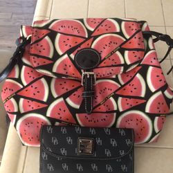 Dooney & Bourke Purse/Backpack And Wallet