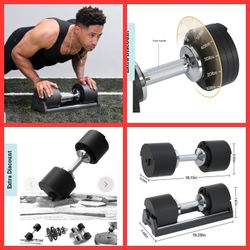 Snode Drop-proof Cast Iron Adjustable Dumbbells 80 Lbs

