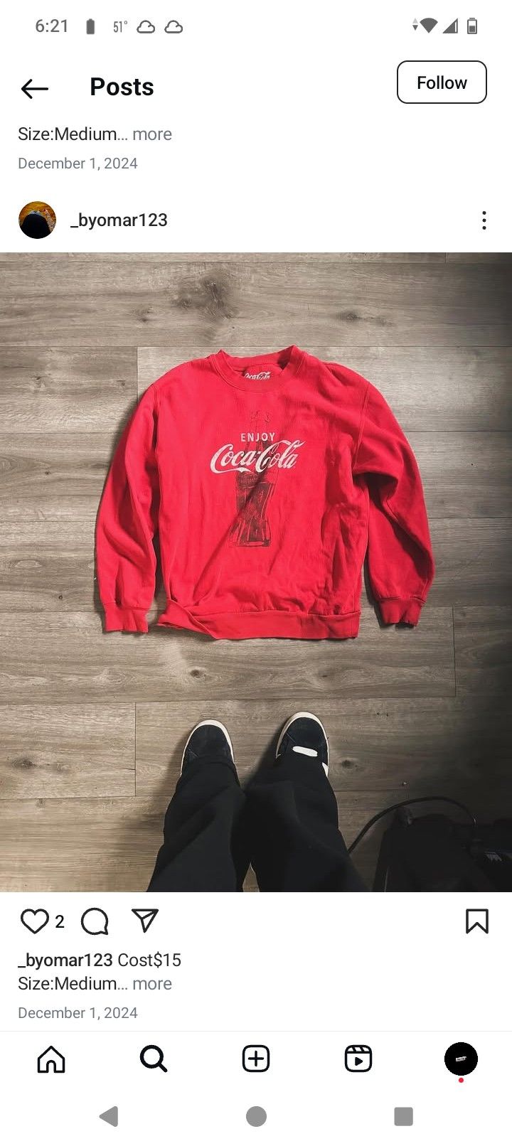 Coke Long Sleeve Tshirt