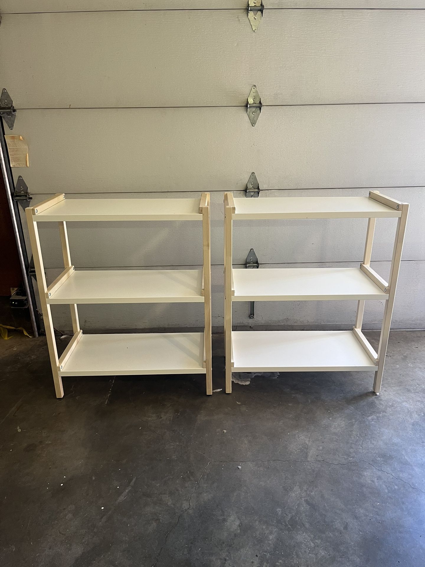 Metal and Wood Bookshelf (x2)