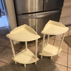 2 Corner End Tables