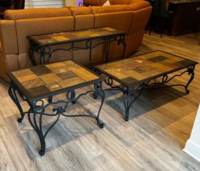 Set of three coffee, end, sofa/ foyer Tables