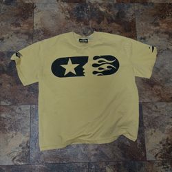 Hellstar Records Men's White Graphic T-Shirt Size Medium