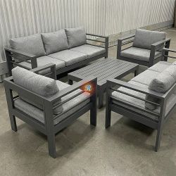 8-Seater Patio Furniture Outdoor Conversation Couch Set