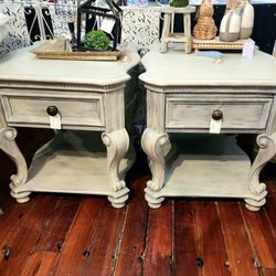 Nightstands / Set Of 2 - Matching End Tables 