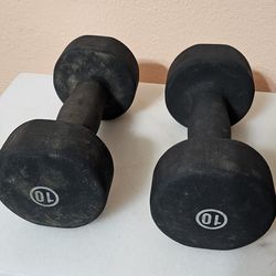 10 lb set neoprene dumbells