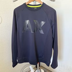 Armani Exhange Navy Blue AX long Sleeve Shirt 
