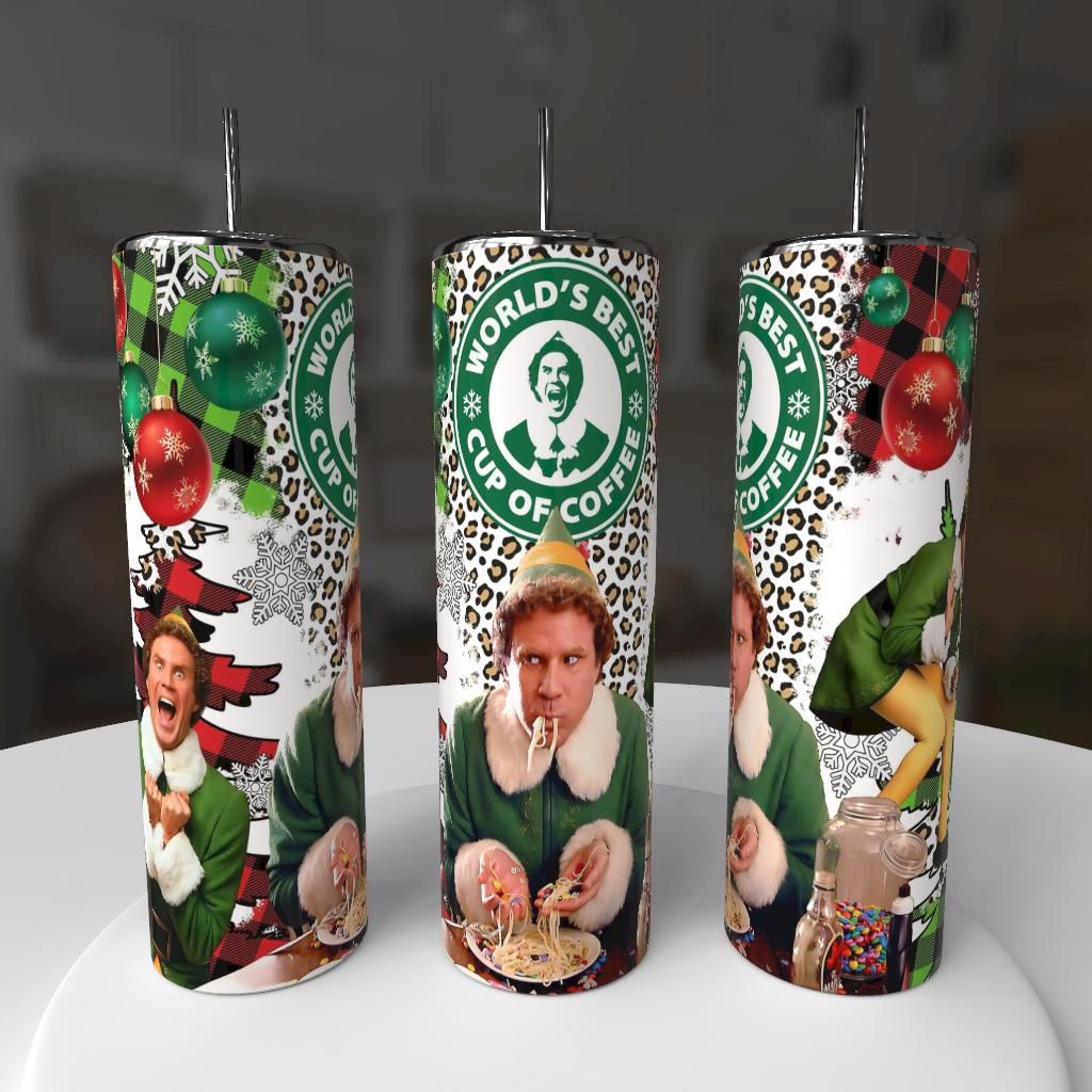 Elf Christmas Holiday Tumbler