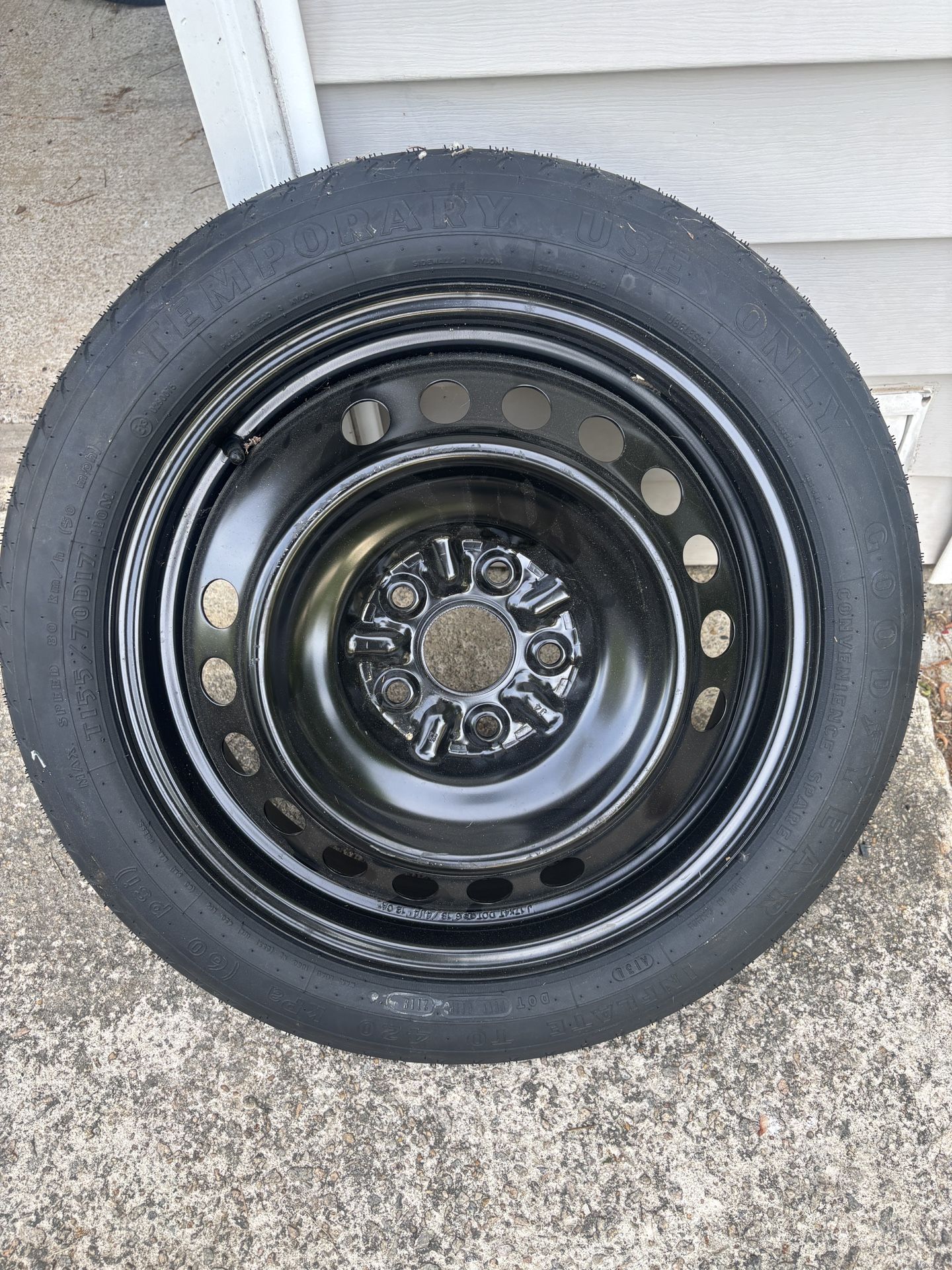 Spare Donut from a 2018 Toyota Camry