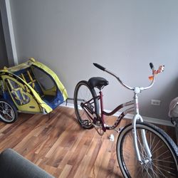 Bike Trailer With Bike 