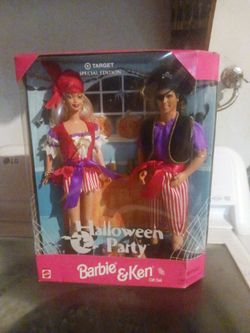 Halloween party barbie and ken