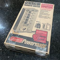 Coleman Powermate Generator Transfer Switch Model #PA0650080 