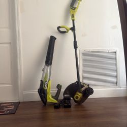 ONE+ 18v Cordless Trimmer/edger And Jet Fan Blower combo 