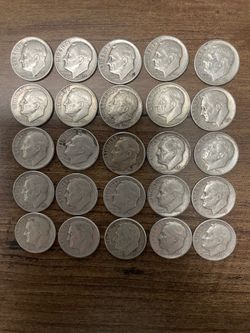 US Silver Dimes 1(contact info removed) 101 pcs