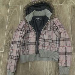Burberry Style Puffer Jacket