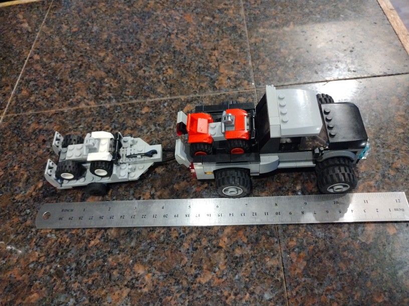Lego Track With Trailer